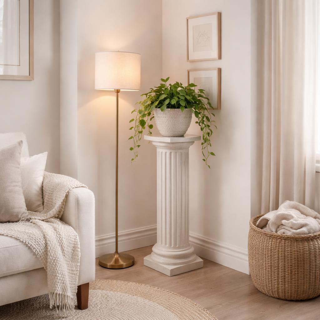 pedestals and plant stands for narrow corners