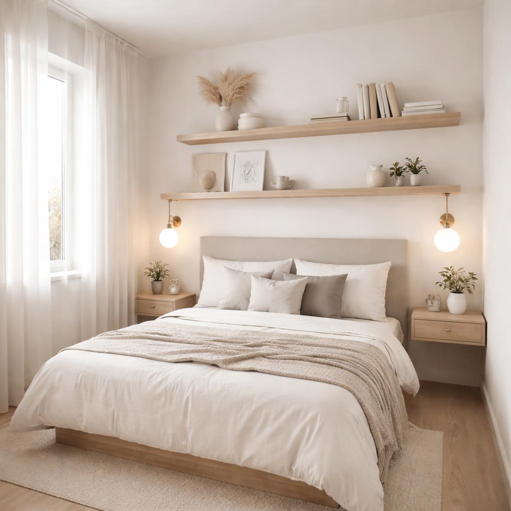 Floating furniture bedroom