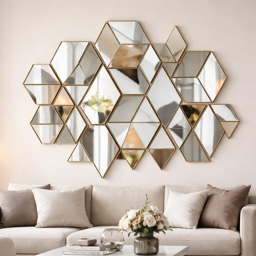 Mirror wall art small bedroom