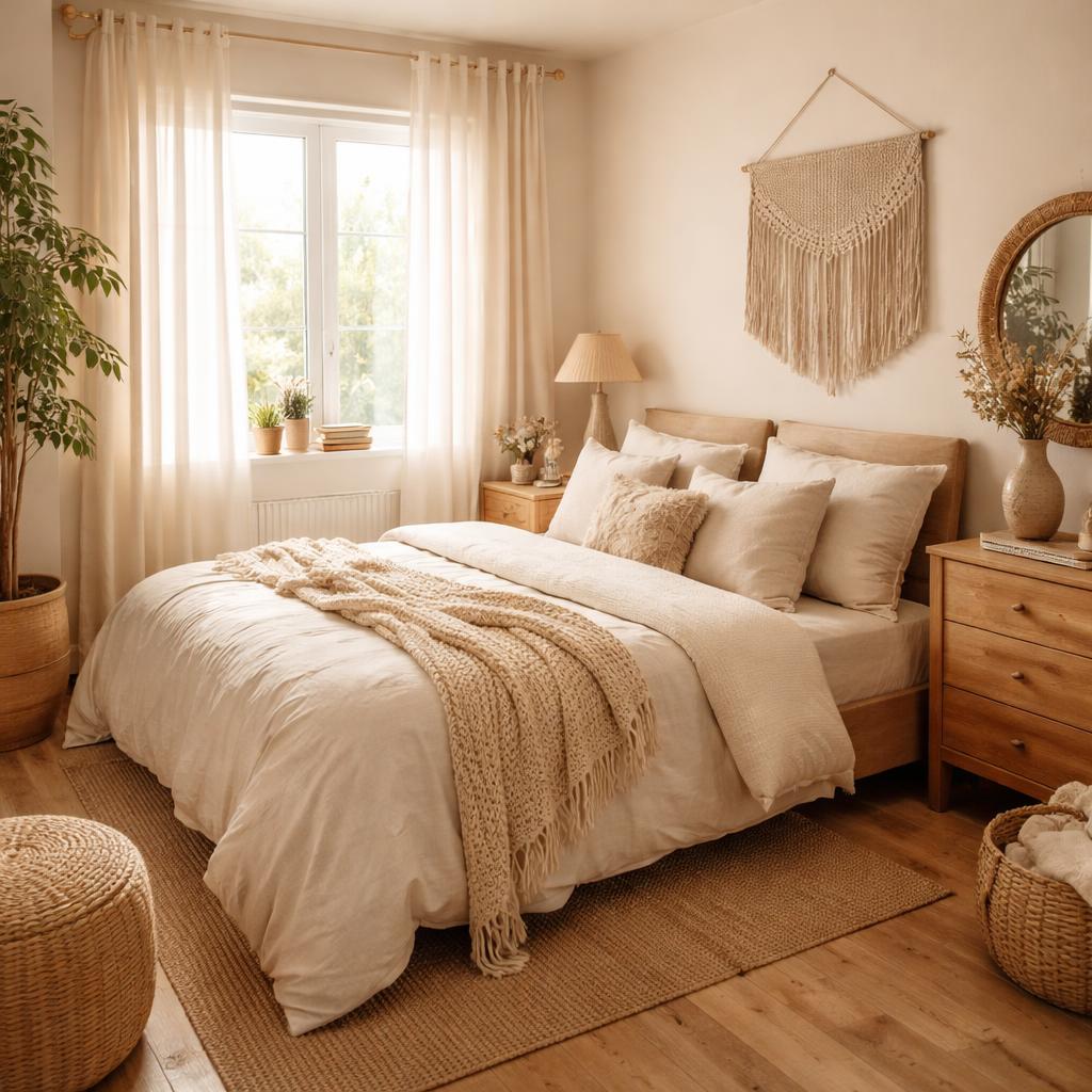 warm neutral bedroom colors