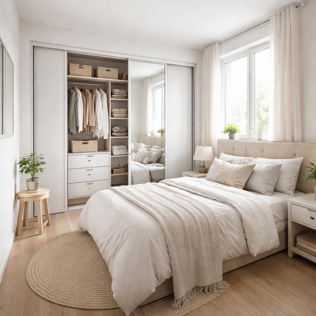 sliding door small bedroom