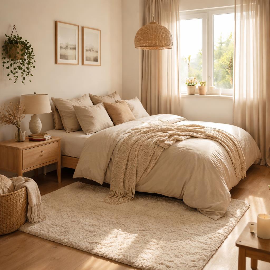 soft rug cozy bedroom