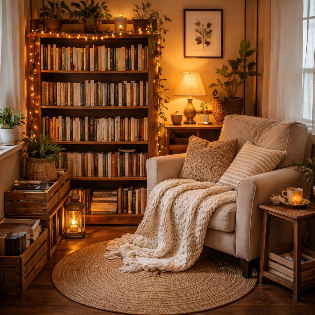 reading nook bookshelf