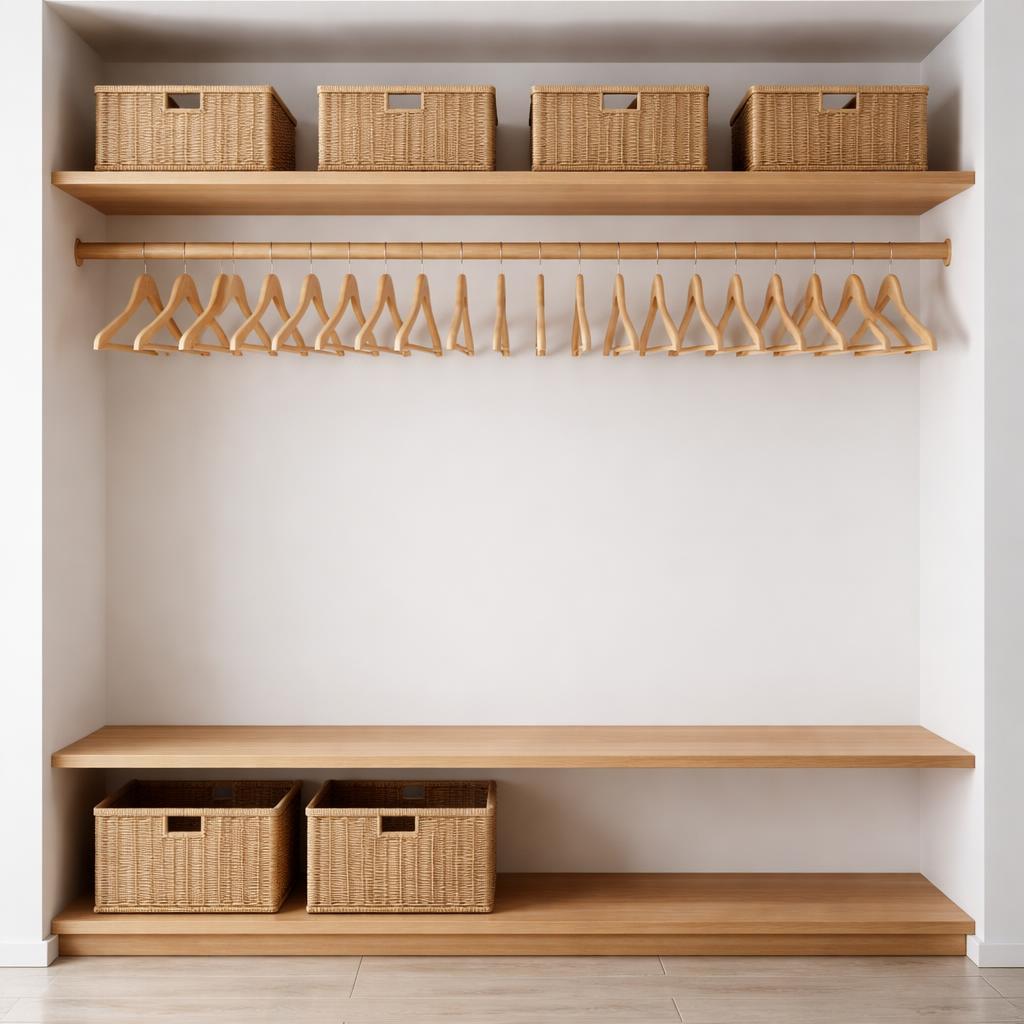 Closet organization baskets