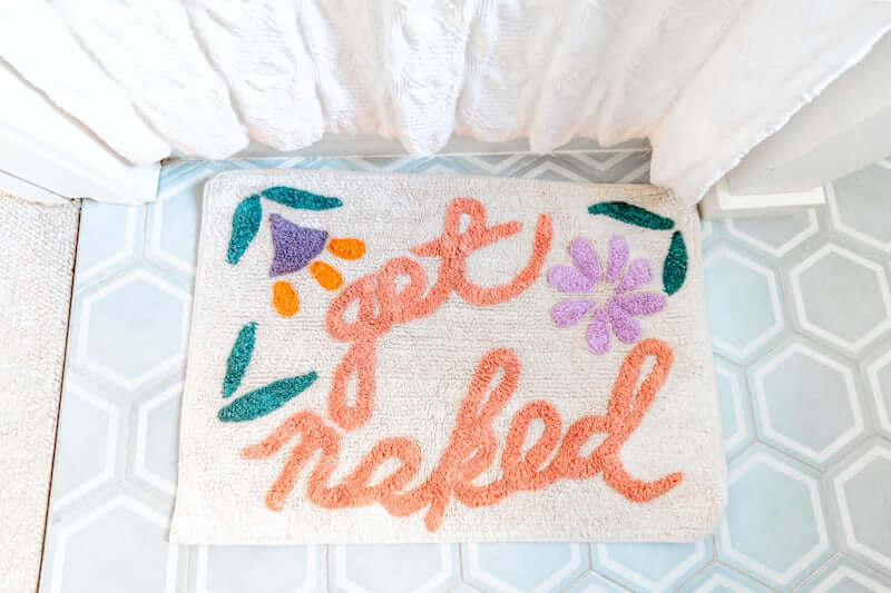 finished cozy stitched DIY home decor display