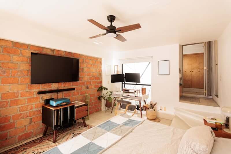 Personalized gallery wall in a small rental apartment
